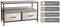 Sorbus TV Stand Dresser with 2 Drawers - Television Riser Chest with Storage - Bedroom, Living Room, Closet, & Dorm Furniture